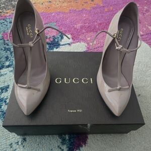 Gucci Women's Blush Patent Leather Heels
